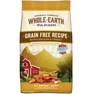 Whole Earth Farms Dog Grain Free Chicken Turkey 4Lb - Pet Totality