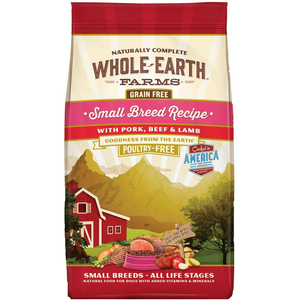 Whole Earth Farms Dog Grain Free Small Breed Pork & Beef 14.00 - Pet Totality