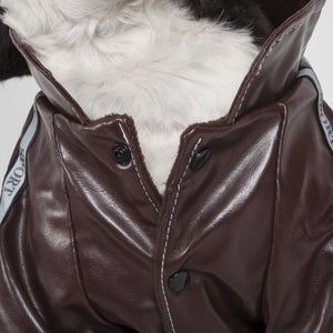 Wuff-Rider Fashion Suede Stitched Pet Coat - Pet Totality