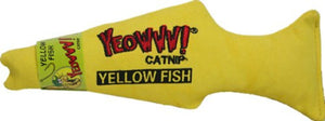 Yeow Catnip Fish Yellow - Pet Totality