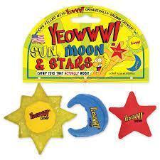 Yeow Catnip Sun Moon Star 3Pk - Pet Totality