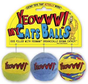 Yeow My Cat Balls 3Pk - Pet Totality