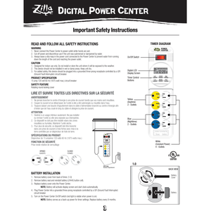 Zilla 24/7 Digital Timer Power Center - Pet Totality