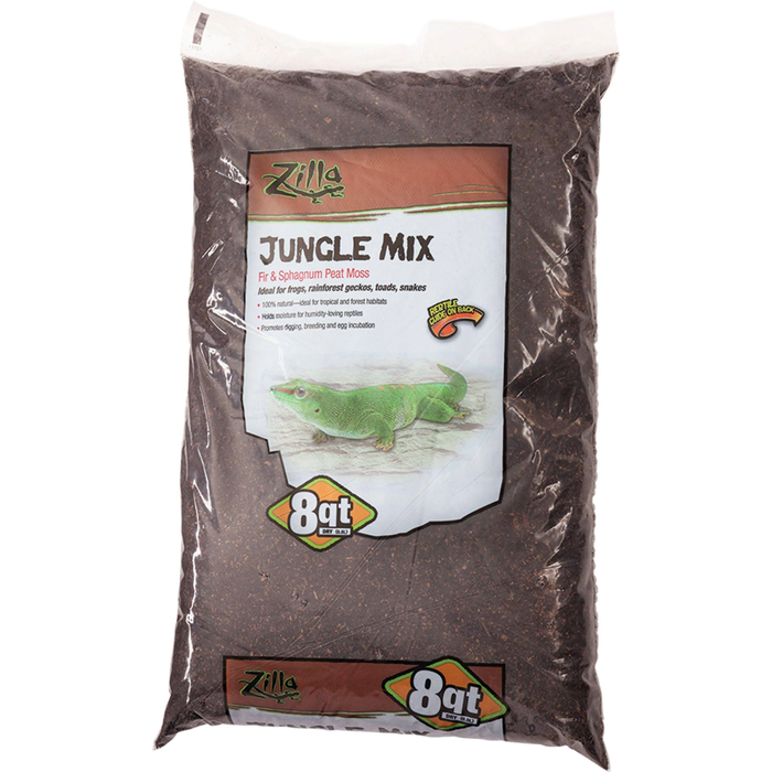 Zilla Bedding Jungle Mix 8Qt