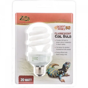 Zilla Desert Series 50 Fluorescent Coil Bulb 20W - Pet Totality