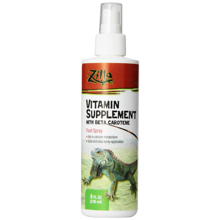 Zilla Food Spray Vitamin Supplement 8Oz