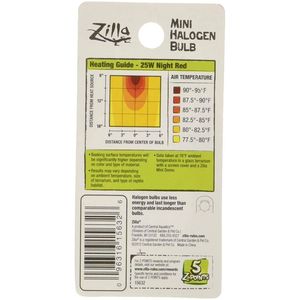 Zilla Halogen Mini Lamp Red 25W - Pet Totality