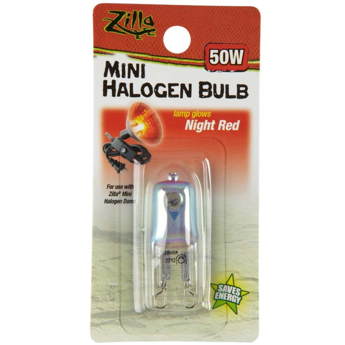 Zilla Halogen Mini Lamp Red 50W