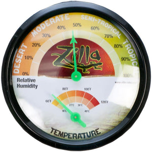 Zilla Humidity And Temperature Gauge - Pet Totality