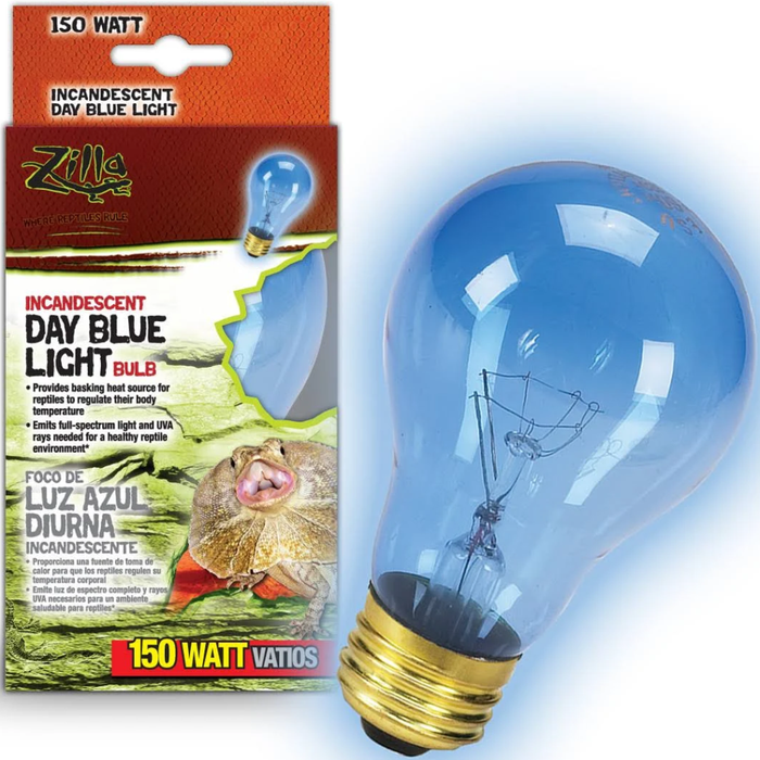 Zilla Incandescent Day Blue Light Bulb 150W