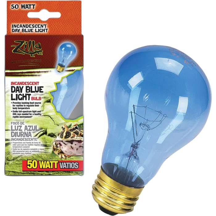 Zilla Incandescent Day Blue Light Bulb 50W