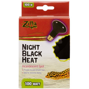 Zilla Incandescent Night Black Heat Spot Bulb 100W - Pet Totality