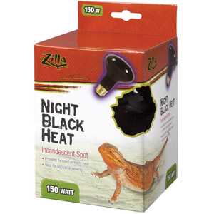 Zilla Incandescent Night Black Heat Spot Bulb 150W - Pet Totality