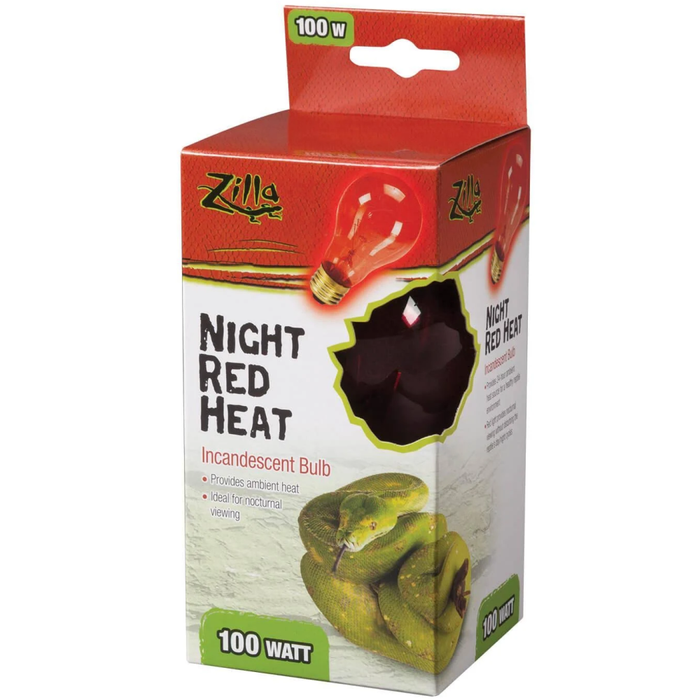 Zilla Incandescent Night Red Heat Bulb 100W