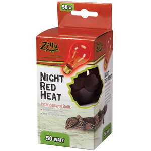 Zilla Incandescent Night Red Heat Bulb 50W - Pet Totality