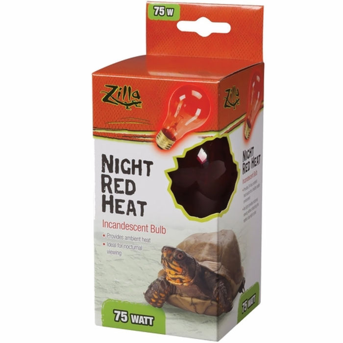 Zilla Incandescent Night Red Heat Bulb 75W