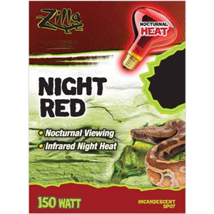 Zilla Night Red Incandescent Spot Bulb 150W - Pet Totality