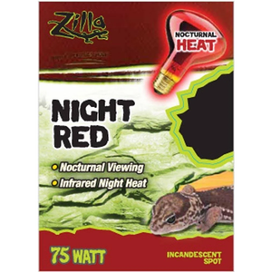 Zilla Night Red Incandescent Spot Bulb 75W - Pet Totality