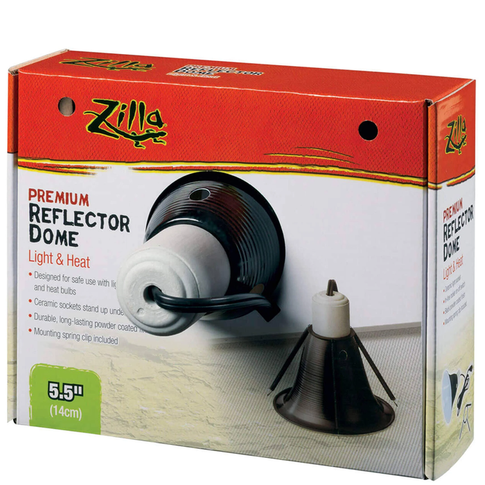 Zilla Reflector Dome Light & Heat 5.5In