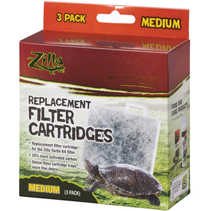 Zilla Replacement Filter Cartridge Medium 3Pk - Pet Totality