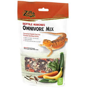 Zilla Reptile Munchies Omnivore Mix 4Oz - Pet Totality