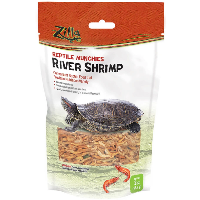 Zilla Reptile Munchies River Shrimp Food 2Oz