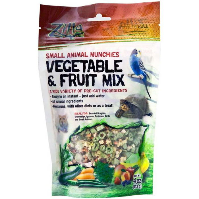 Zilla Small Animal Munchies Vegetable & Fruit Mix 4Oz