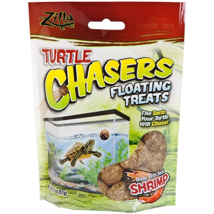 Zilla Turtle Chasers Floating Treats With Real Shrimp 2Oz