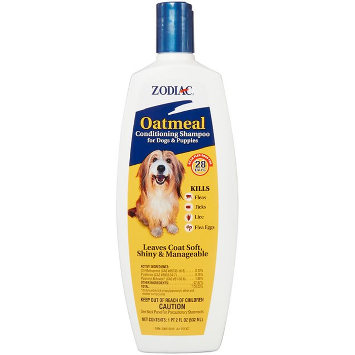 Zodiac Oatmeal Conditioning Shampoo For Dogs & Puppies 18Oz