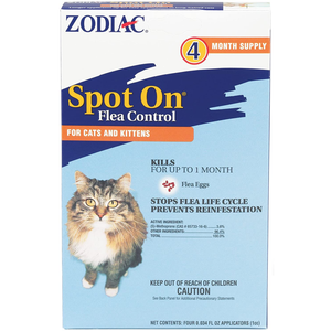 Zodiac Spot On Flea Control Cats & Kittens - Pet Totality