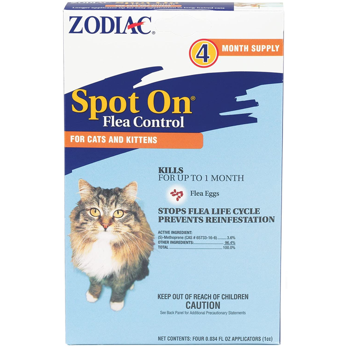 Zodiac Spot On Flea Control Cats & Kittens