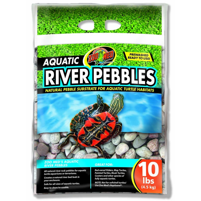 Zoo Med Aquatic River Pebbles 10Lbs