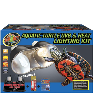 Zoo Med Aquatic Turtle Uvb & Heat Lighting Kit - Pet Totality