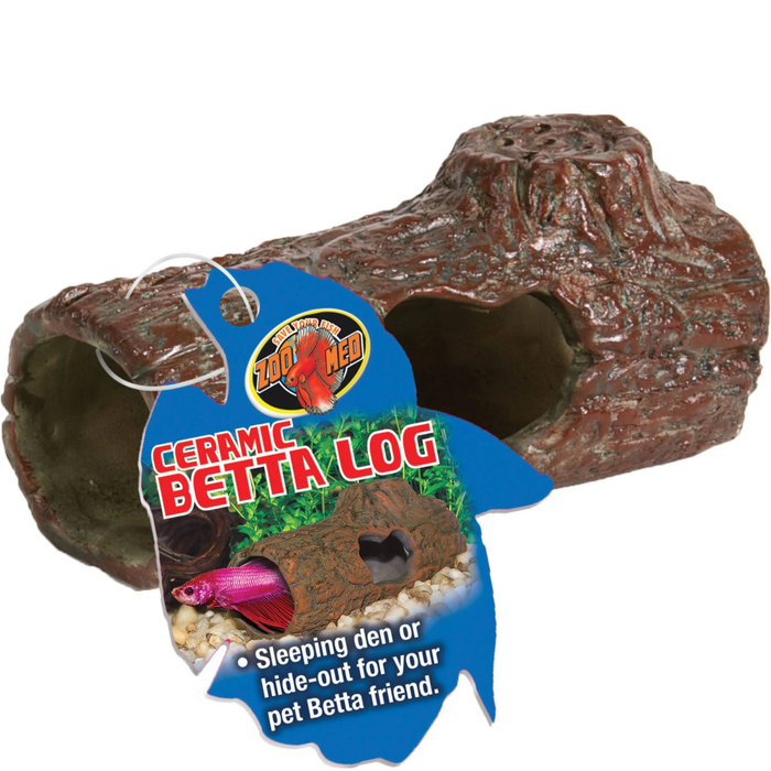 Zoo Med Ceramic Betta Log Small