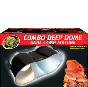 Zoo Med Combo Deep Dome Dual Lamp Fixture - Pet Totality