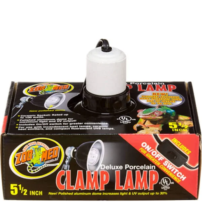 Zoo Med Deluxe Porcelain Clamp Lamp 5.5In