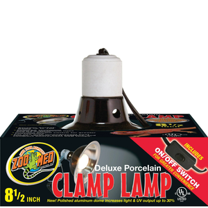 Zoo Med Deluxe Porcelain Clamp Lamp 8.5In - Pet Totality