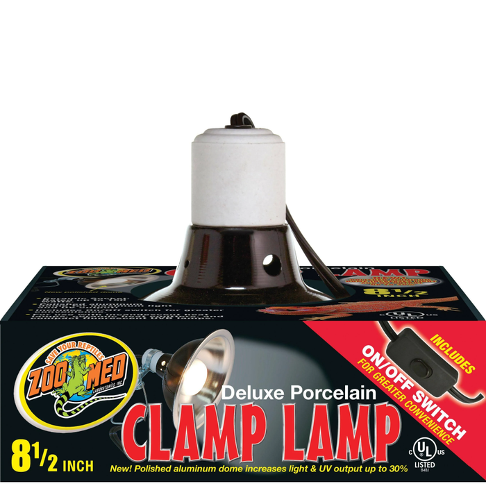 Zoo Med Deluxe Porcelain Clamp Lamp 8.5In