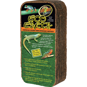Zoo Med Eco Earth Compressed Coconut Fiber Substrate 1 Brick - Pet Totality