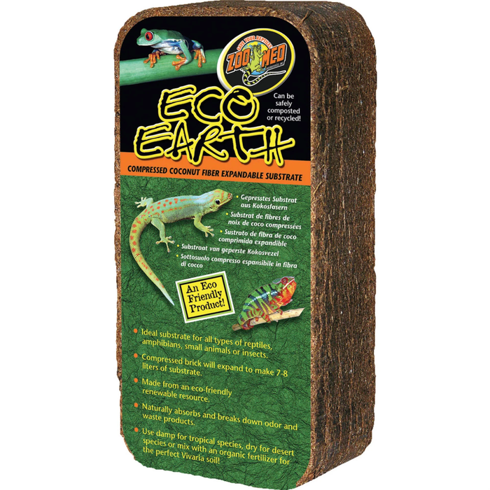 Zoo Med Eco Earth Compressed Coconut Fiber Substrate 1 Brick
