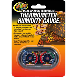 Zoo Med Economy Dual Thermometer And Humidity Gauge - Pet Totality