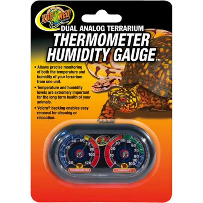 Zoo Med Economy Dual Thermometer And Humidity Gauge