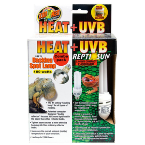 Zoo Med Heat & Uvb Combo Pack 100W - Pet Totality