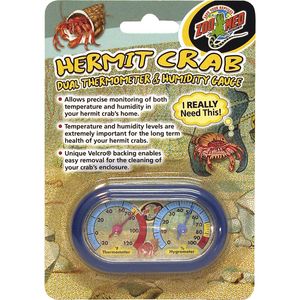 Zoo Med Hermit Crab Dual Thermometer & Humidity Gauge - Pet Totality