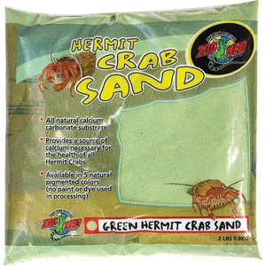 Zoo Med Hermit Crab Sand Green 2Lb - Pet Totality