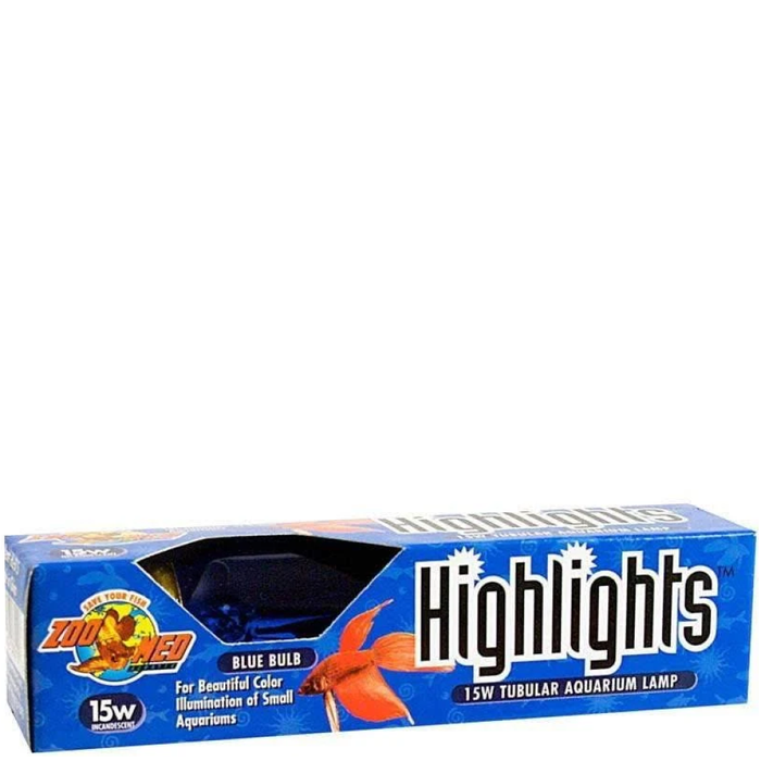 Zoo Med Highlights Incandescent Bulb Blue 15W