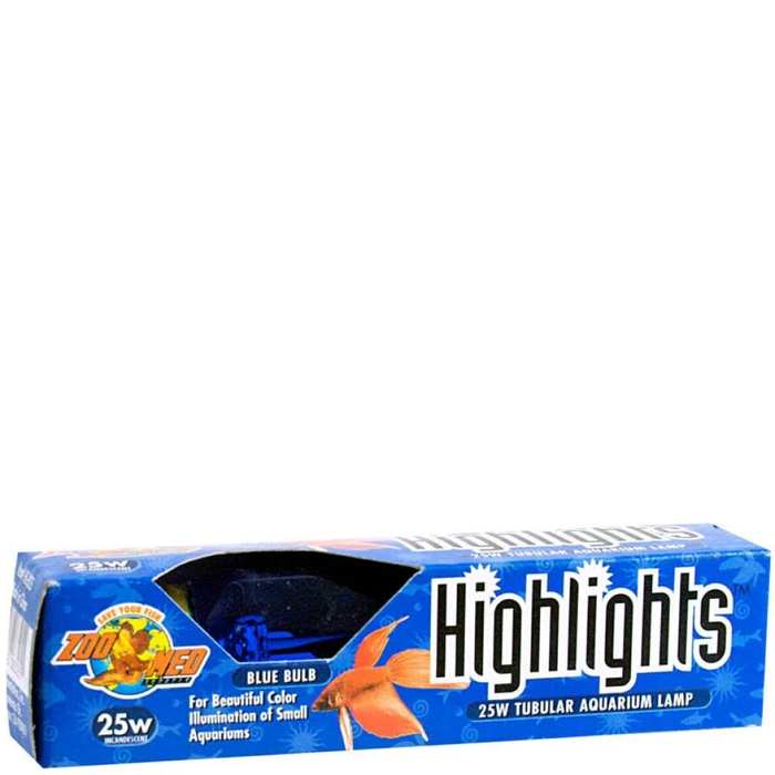Zoo Med Highlights Incandescent Bulb Blue 25W