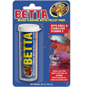 Zoo Med Micro Floating Betta Pellet Canister .65Oz - Pet Totality