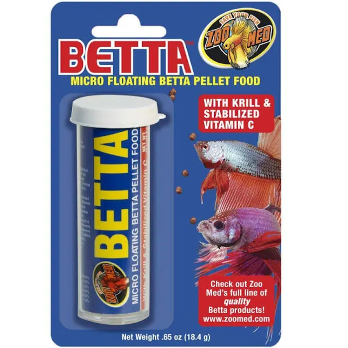 Zoo Med Micro Floating Betta Pellet Canister .65Oz