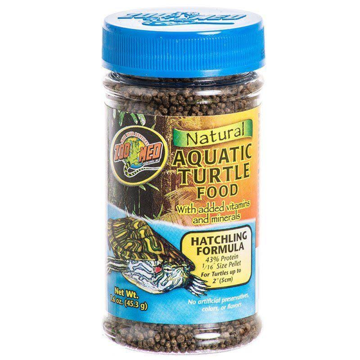 Zoo Med Natural Aquatic Turtle Micro Pellet Hatchling Food 1.9Oz